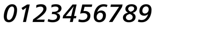 Neue Frutiger Cyrillic Medium Italic Font OTHER CHARS