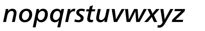 Neue Frutiger Cyrillic Medium Italic Font LOWERCASE
