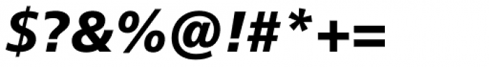 Neue Frutiger Hebrew Black Italic Font OTHER CHARS