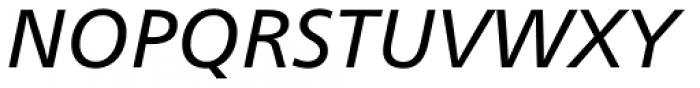 Neue Frutiger Hebrew Italic Font LOWERCASE