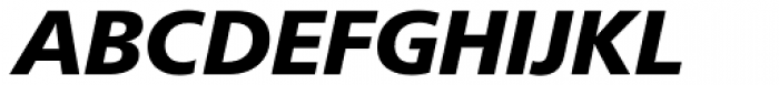 Neue Frutiger Paneuropean W1G Black Italic Font UPPERCASE