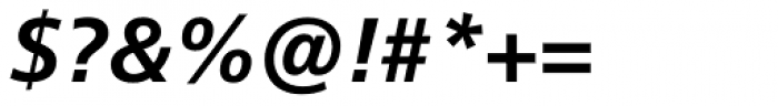 Neue Frutiger Paneuropean W1G Bold Italic Font OTHER CHARS