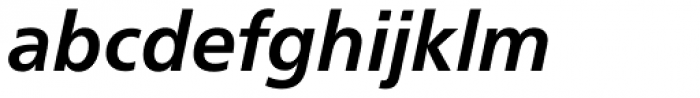 Neue Frutiger Paneuropean W1G Bold Italic Font LOWERCASE