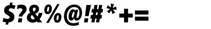 Neue Frutiger Paneuropean W1G Condensed ExtraBlack Italic Font OTHER CHARS