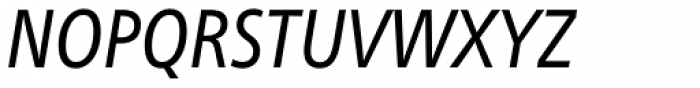 Neue Frutiger Paneuropean W1G Condensed Italic Font UPPERCASE