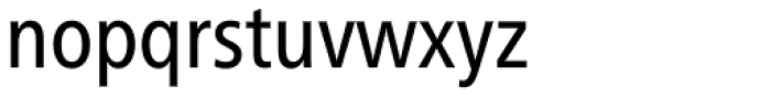 Neue Frutiger Paneuropean W1G Condensed Regular Font LOWERCASE