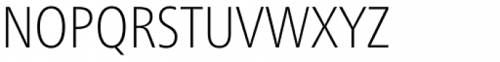 Neue Frutiger Paneuropean W1G Condensed Thin Font UPPERCASE