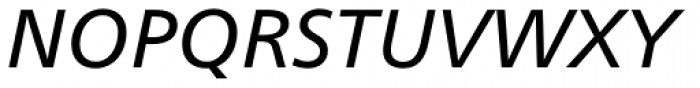Neue Frutiger Paneuropean W1G Italic Font UPPERCASE
