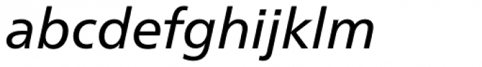 Neue Frutiger Paneuropean W1G Italic Font LOWERCASE