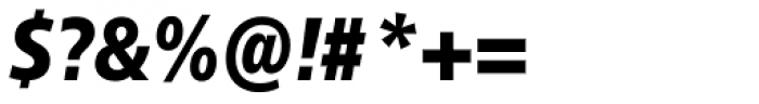 Neue Frutiger Pro Cyrillic Condensed Black Italic Font OTHER CHARS