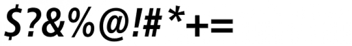 Neue Frutiger Pro Cyrillic Condensed Bold Italic Font OTHER CHARS