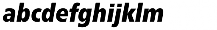 Neue Frutiger Pro Cyrillic Condensed ExtraBlack Italic Font LOWERCASE