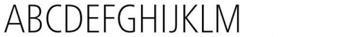 Neue Frutiger Pro Cyrillic Condensed Thin Font UPPERCASE