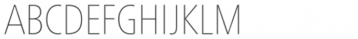 Neue Frutiger Pro Cyrillic Condensed UltraLight Font UPPERCASE