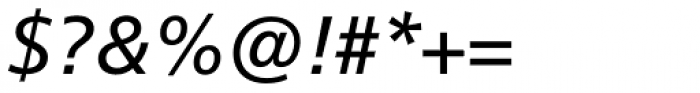 Neue Frutiger Pro Cyrillic Italic Font OTHER CHARS