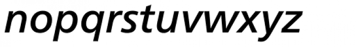 Neue Frutiger Pro Cyrillic Medium Italic Font LOWERCASE