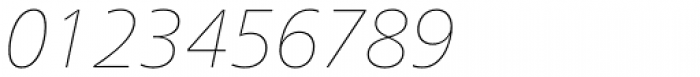 Neue Frutiger Pro Cyrillic UltraLight Italic Font OTHER CHARS