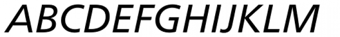 Neue Frutiger Pro Italic Font UPPERCASE