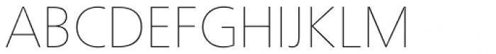 Neue Frutiger Pro UltraLight Font UPPERCASE