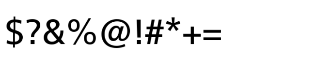 Neue Frutiger Variable Pro Roman Font OTHER CHARS