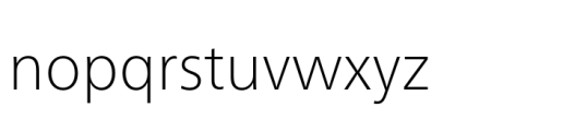 Neue Frutiger Vietnamese Thin Font LOWERCASE