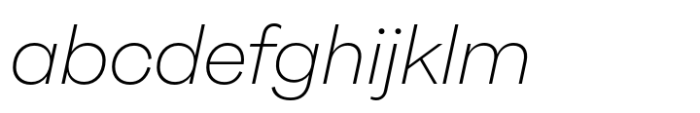 Neue Galano Extra Light Italic FONT