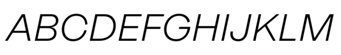 Neue Galano Light Italic Font UPPERCASE