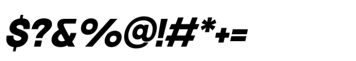 Neue Gothama Bold Oblique Font OTHER CHARS