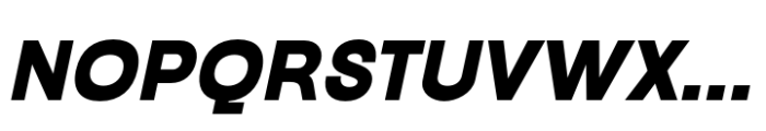 Neue Gothama Bold Oblique Font UPPERCASE