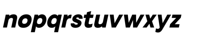 Neue Gothama Bold Oblique Font LOWERCASE