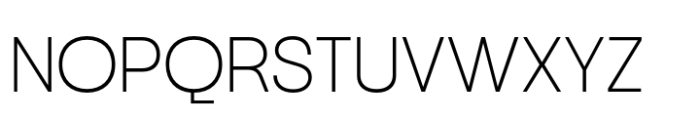 Neue Gothama Extralight Font UPPERCASE