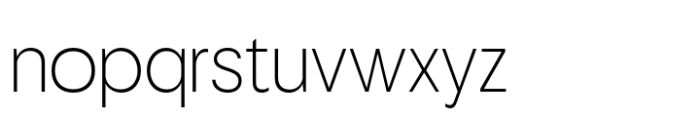 Neue Gothama Extralight Font LOWERCASE