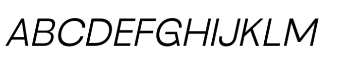 Neue Gothama Light Oblique Font UPPERCASE