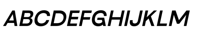 Neue Gothama Medium Oblique Font UPPERCASE