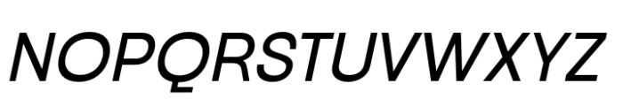 Neue Gothama Oblique Font UPPERCASE