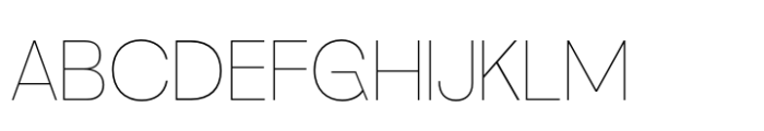 Neue Gothama Thin Font UPPERCASE