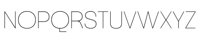 Neue Gothama Thin Font UPPERCASE