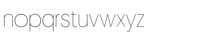 Neue Gothama Thin Font LOWERCASE