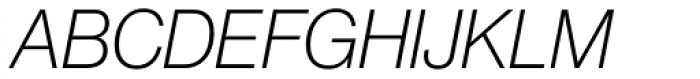 Neue Haas Grotesk Pro Display 36 ExtraLight Italic Font UPPERCASE