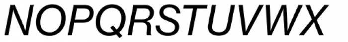 Neue Haas Grotesk Pro Text 56 Italic Font UPPERCASE