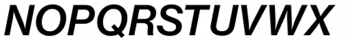 Neue Haas Grotesk Pro Text 66 Medium Italic Font UPPERCASE
