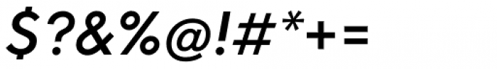 Neue Hans Kendrick Semi Bold Italic Font OTHER CHARS