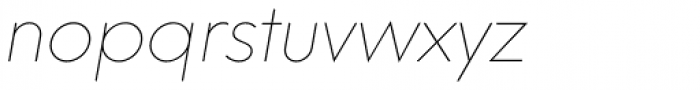 Neue Hans Kendrick Thin Italic Font LOWERCASE