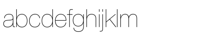 Neue Helvetica Armenian 25 Ultra Light Font LOWERCASE
