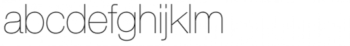 Neue Helvetica Armenian 25 UltraLight Font LOWERCASE
