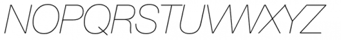 Neue Helvetica Armenian 26 UltraLight Italic Font UPPERCASE