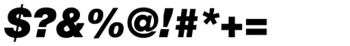 Neue Helvetica Armenian 96 Black Italic Font OTHER CHARS
