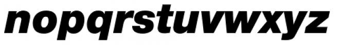 Neue Helvetica Armenian 96 Black Italic Font LOWERCASE