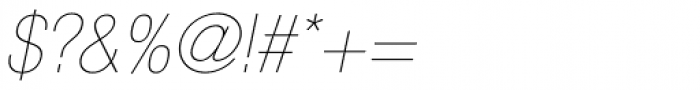 Neue Helvetica Paneuropean 27 Condensed Ultra Light Oblique Font OTHER CHARS