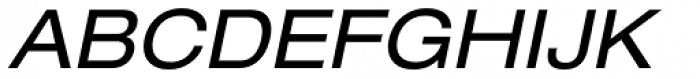 Neue Helvetica Paneuropean 53 Extended Oblique Font UPPERCASE